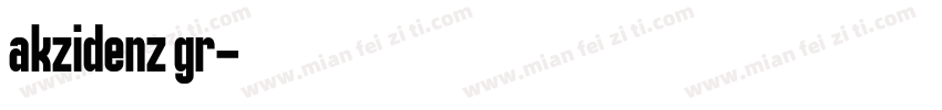 akzidenz gr字体转换